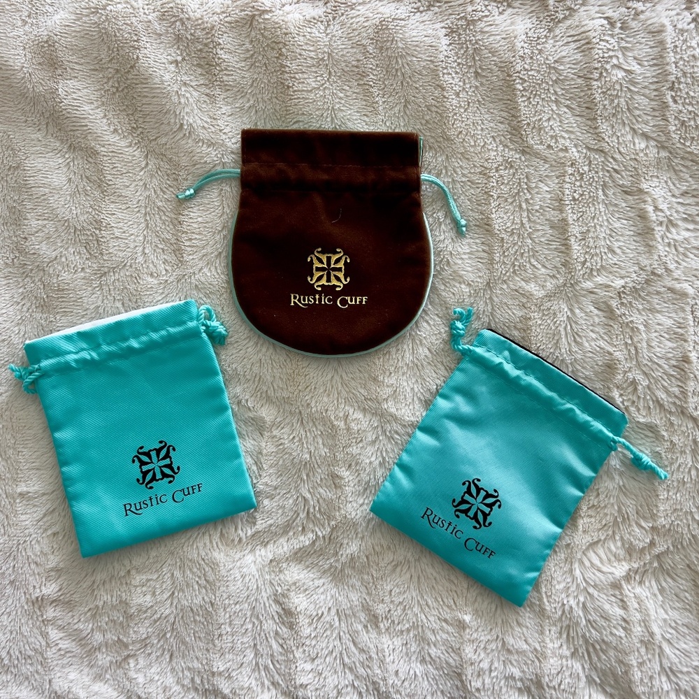 Rustic Cuff jewelry pouches